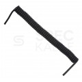 Przewód spiralny QLY-s 3x1,5mm2 24V samochodowy poliuretanowy linka czarny 13,5m