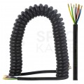Przewód spiralny QLY-s kabel do przyczepy 7-żyłowy 12/24V bez wtyków 4,5m