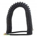 Przewód spiralny QLY-s kabel do przyczepy 7-żyłowy 12V bez wtyków 4,5m