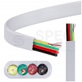 Przewód telefoniczny YTLYp 4x0,12 Cu płaski biały