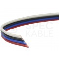 Przewód wstążkowy montażowy TLWY 4x0,22 150V kolorowy Technokabel