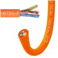 Przewód zasilający sterowniczy elastyczny PUR H07BQ-F 3x1,5 pomarańczowy Elektrokabel