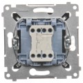 Przycisk odbijający "dzwonek" SIMON 54 antracyt 10AX Kontakt Simon DD1.01/48