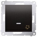 Przycisk odbijający "dzwonek" SIMON 54 antracyt 10AX z podświetleniem LED Kontakt Simon DD1L.01/48