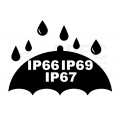Puszka instalacyjna KF 0400 B natynkowa bez zacisków z linką łączącą pokrywę z podstawą 104x104x70mm hermetyczna IP66 szara HENSEL