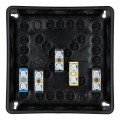 Puszka instalacyjna natynkowa 118x118x46mm hermetyczna IP55 ze złączkami czarna ViPlast