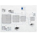 Puszka instalacyjna natynkowa NFK14 140x140x81mm bezhalogenowa hermetyczna IP66 szara NEPTUN Compact F-TRONIC