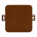 Puszka instalacyjna natynkowa typu KLIK 75x75x41mm hermetyczna IP54 brązowa ViPlast