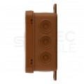 Puszka instalacyjna natynkowa typu KLIK 80x45x41mm hermetyczna IP54 brązowa ViPlast