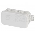 Puszka instalacyjna natynkowa typu KLIK 85x44x40mm hermetyczna IP54 szara E126 F-TRONIC