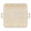 Puszka instalacyjna natynkowa typu KLIK 85x85x41mm hermetyczna IP54 biała ViPlast