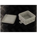 Puszka instalacyjna natynkowa typu KLIK 85x85x41mm hermetyczna IP54 szara ViPlast