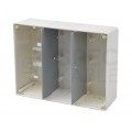 Puszka natynkowa 12M ramka 6x 45x45 biała Mediabox