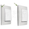 Puszka natynkowa narożna SIMON 54 podwójna biała 87x153x58mm Kontakt Simon DPNR2/11