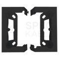 Puszka natynkowa SIMON 10 pojedyncza czarna matowa 84x84x40mm Kontakt Simon CSC/49