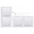 Puszka natynkowa SIMON 10 pojedyncza czarna matowa 84x84x40mm Kontakt Simon CSC/49