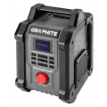 Radio budowlane FM akumulatorowo-sieciowe Energy+ GRAPHITE 58GE128 (bez akumulatora)