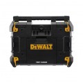 Radio budowlane przenośne Bluetooth DAB+ / FM/AM zasilanie sieciowe 230V z funkcją ładowarki akumulatorów XR 10,8/18V oraz FLEXVOLT 54V+ AUX + USB TSTAK IP54 DeWALT
