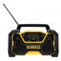 Radio budowlane przenośne Bluetooth DAB+ / FM , zasilanie akumulatorowe XR 12/18V, FLEXVOLT 54V ( bez akumulatora ) i zasilanie 20V + AUX + USB DeWALT