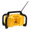Radio budowlane przenośne Bluetooth DAB+ / FM , zasilanie akumulatorowe XR 12/18V, FLEXVOLT 54V ( bez akumulatora ) i zasilanie 20V + AUX + USB DeWALT