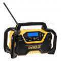 Radio budowlane przenośne Bluetooth DAB+ / FM , zasilanie akumulatorowe XR 12/18V, FLEXVOLT 54V ( bez akumulatora ) i zasilanie 20V + AUX + USB DeWALT