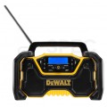 Radio budowlane przenośne Bluetooth DAB+ / FM , zasilanie akumulatorowe XR 12/18V, FLEXVOLT 54V ( bez akumulatora ) i zasilanie 20V + AUX + USB DeWALT