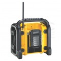 Radio budowlane przenośne DAB+ / FM/AM, zasilanie akumulatorowe XR 10,8/18V( bez akumulatora ) i zasilanie 230V 1,8m + AUX + USB DeWALT