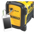 Radio budowlane przenośne FM/AM, zasilanie akumulatorowe XR 10,8/ 14,4/ 18V( bez akumulatora ) i zasilanie 230V 1,8m + AUX + USB DeWALT