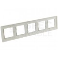Ramka pięciokrotna NILOE biała Legrand