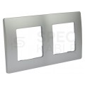 Ramka podwójna NILOE aluminium Legrand