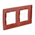 Ramka podwójna NILOE czerwona Legrand