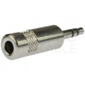 REAN Wtyk Audio AUX mini Jack 3,5mm Stereo na kabel do 4,5mm niklowany NYS231