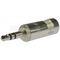 REAN Wtyk Audio AUX mini Jack 3,5mm Stereo na kabel do 4,5mm niklowany NYS231