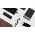 REBEL Adapter USB typ-C -> USB typ-C + mini Jack 3,5mm Stereo (wtyk / 2x gniazdo) 15cm