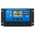 Regulator solarny Kontroler ładowania PWM 10A 12V/24V LCD 2xUSB VOLT