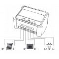 Regulator solarny Kontroler ładowania PWM 20A 12V/24V LCD AZO DIGITAL