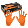 Rękawice robocze, ochronne nitrylowe rozmiar L pomarańczowe 50szt 97-690-L NEO
