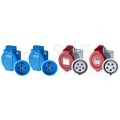 Rozdzielnica budowlana ECO-S hermetyczna IP44 Wyposażona + 32A/[5P] + 16A/[5P] + 2x230V/[2P+Z] Schuko DOKTORVOLT DV-2619-D