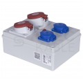 Rozdzielnica budowlana R-BOX IP44 przenośna [5P]/32A + [5P]/16A + 2x[2P+Z]/250V IP44 PAWBOL