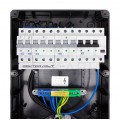 Rozdzielnica budowlana TD-S/FI hermetyczna IP44 Wyposażona + 1x 16A [5P] + 1 x 32A [5P]+ 4x230V [2P+Z] Schuko DOKTORVOLT DV-6442-D