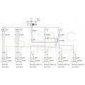Rozdzielnica budowlana TD-S/FI hermetyczna IP44 Wyposażona + 2x 16A/[5P] + 4x230V/[2P+Z] Schuko DOKTORVOLT DV-6565-D