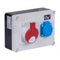 Rozdzielnica budowlana WDD hermetyczna IP54 + 16A/[5P] + 230V/[2P+Z] DOKTORVOLT DV-0133-F
