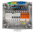 Rozdzielnica fotowoltaiczna AC B16A 25A 300mA 1000V natynkowa 12 modułowa IP65 wyposażona Doktorvolt