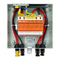 Rozdzielnica fotowoltaiczna DC 1000V natynkowa 8 modułowa 2 stringi z listwą PE IP65 wyposażona Doktorvolt