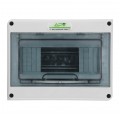 Rozdzielnica natynkowa hermetyczna APV-RH-08 1x8 modułów (690V AC / 1000V DC) IP65 201x155x91mm drzwi transparentne APV