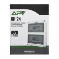 Rozdzielnica natynkowa hermetyczna APV-RH-24 2x12 modułów (690V AC / 1000V DC) IP65 275x355x108mm drzwi transparentne Adelid