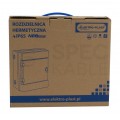 Rozdzielnica natynkowa hermetyczna RH-6 1x6 modułów (500V AC / 1000V DC) IP65 225x260x138mm drzwi transparentne Elektro-Plast