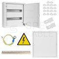 Rozdzielnica natynkowa metalowa 2x18 modułów IP30 (400V AC) 455x436x130mm drzwi pełne KOLE SYSTEMS
