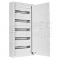 Rozdzielnica natynkowa metalowa 5x18 modułów IP30 (400V AC) 905x436x130mm drzwi pełne KOLE SYSTEMS