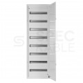 Rozdzielnica natynkowa metalowa 8x18 modułów IP30 (400V AC) 1355x436x130mm drzwi pełne KOLE SYSTEMS